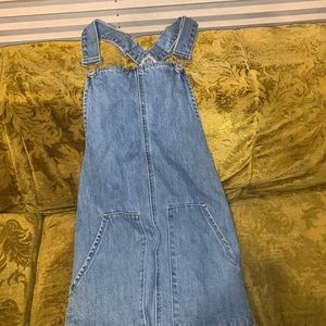 Denim Overall dress! VANILLA STAR